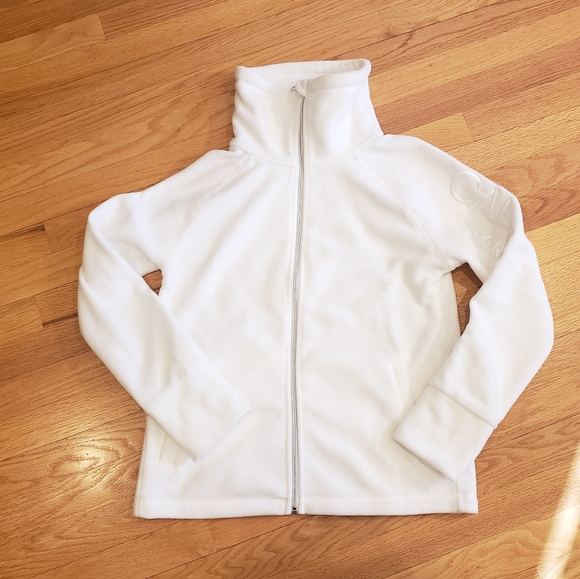 Calvin Klein Jackets & Blazers - NWT Calvin Klein Performance White Fleece Jacket